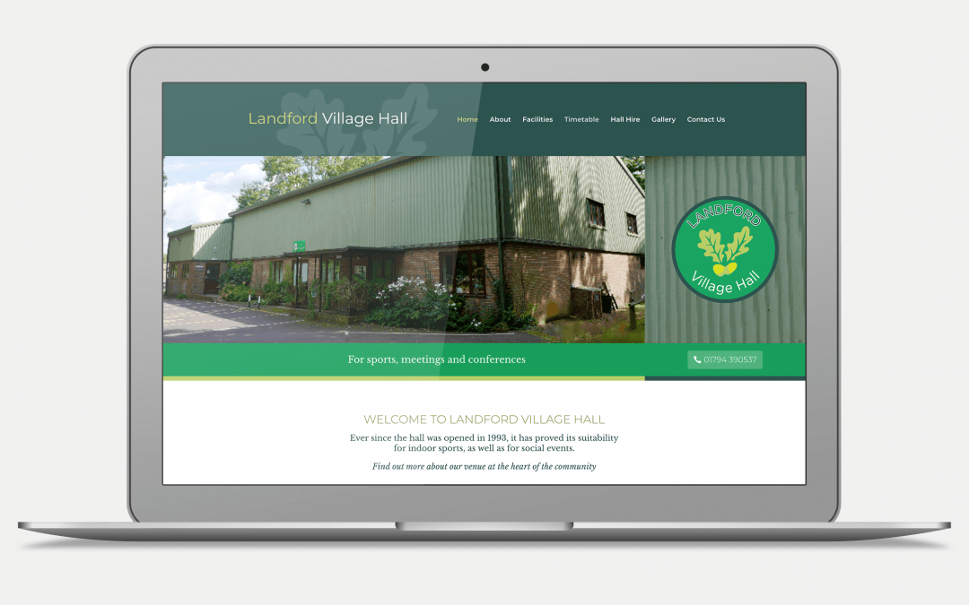 Landford Village Hall Website Design