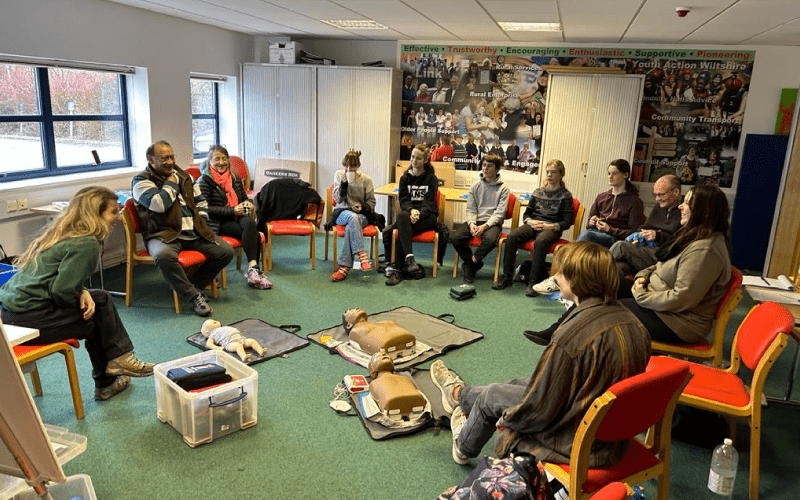 Young Leaders and Volunteers Attend YAW First Aid Training Day Young Leaders and Volunteers Attend YAW First Aid Training Day