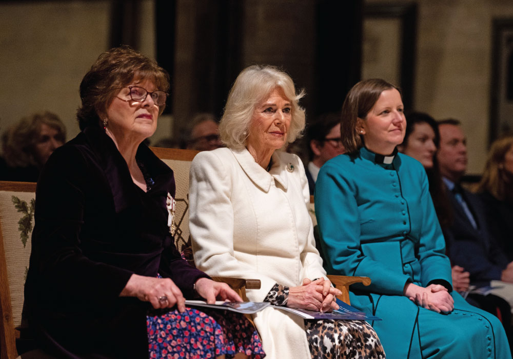 Community First President Sarah Troughton with The Queen Community First President Sarah Troughton with The Queen