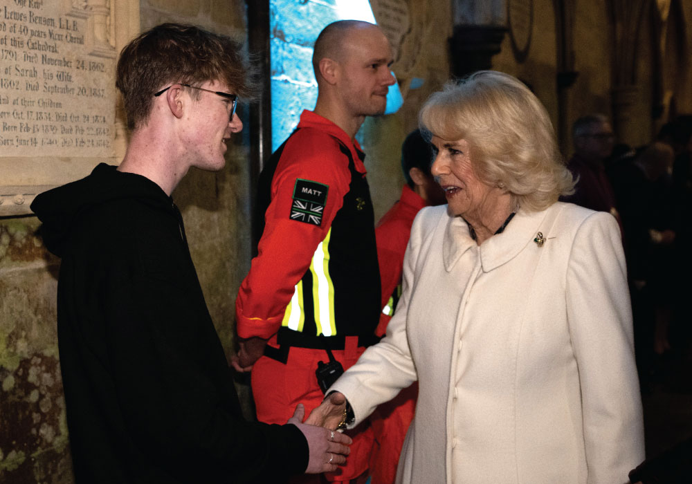 Young Leader Adam meeting The Queen Young Leader Adam meeting The Queen